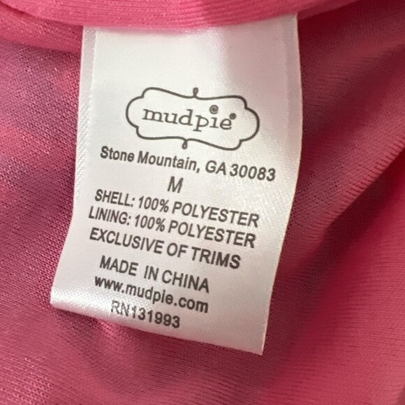 Mud Pie PINK Indy FLORAL MAXI DRESS Women’s Size Medium Spring Summer Dress - Picture 10 of 11